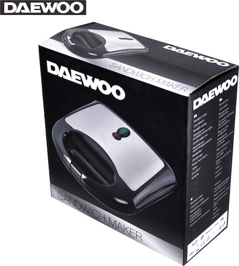 Daewoo 33601-SYM1250 Τοστιέρα για 2 Τοστ 650W Inox