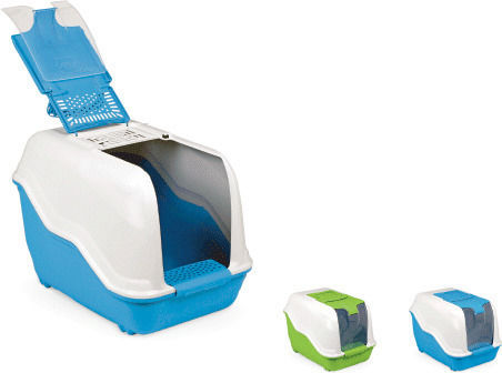 MPS Netta Luxury Maxi Katzentoilette Geschlossen mit Filter Grün L66 x B45 x H46cm