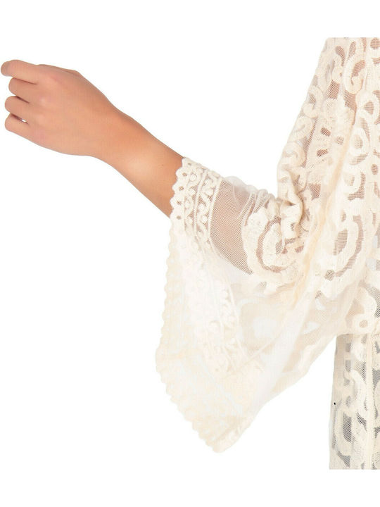 Damen Kimono Beige kim-41802 (bg)
