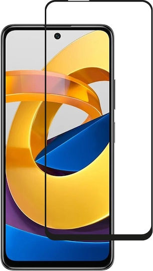 Crong Crong 7D Nano Flexible Glass - Fullface Αντιχαρακτικό Υβριδικό Γυαλί Οθόνης Μαύρο (Poco M4 Pro 5G)