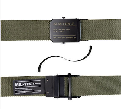 Mil-Tec AF-01 Military Operational Strap Belt 40mm Khaki 40mm/130cm