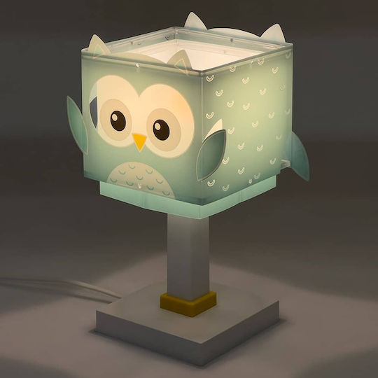 Ango LED Kinder Nachttischlampe Little Owl Blau 15x15x30εκ.