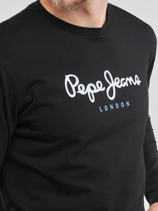 Eggo Long Sleeve Black Blouse