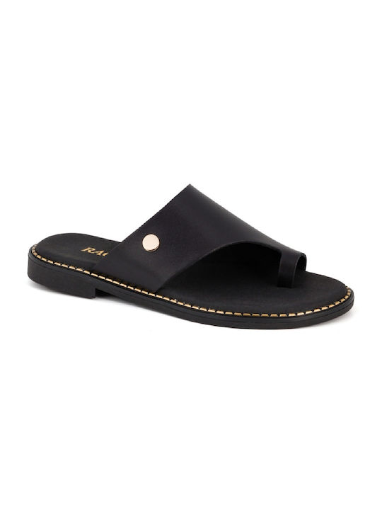 Ragazza Women's Flat Sandals in Black Color