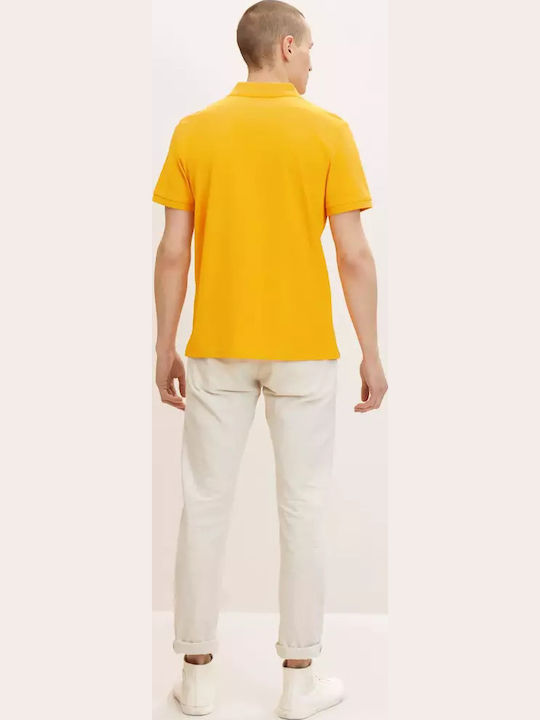 Basic Polo Μπλούζα Κοντομάνικη Warm Yellow