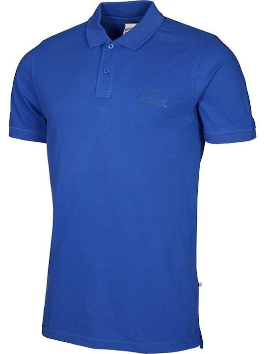 Russell Athletic Classic Polo With Injection Mo Men's Short Sleeve Blouse Polo Blue