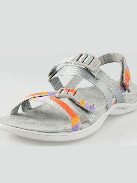 District 3 Backstrap Web Γυναικεία Σανδάλια Sporty Γκρι