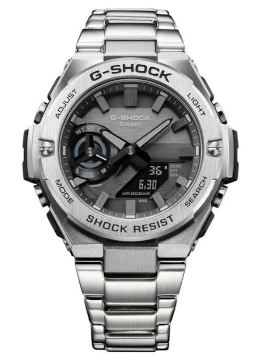 Casio G-Shock G-Steel Men's Watch 49mm Battery with Silver Metal Bracelet