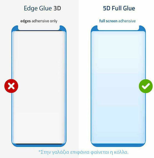 5D Full Glue Full Face Tempered Glass Black (Galaxy S22+ 5G)