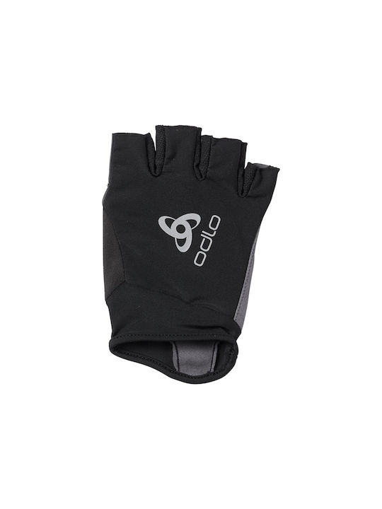 Odlo Active Road Halber Finger Fahrradhandschuhe Männlich Schwarz Odlo Active Road Halber Finger Fahrradhandschuhe Männlich Schwarz
