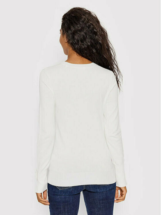 Guess Women's Long Sleeve Pullover White