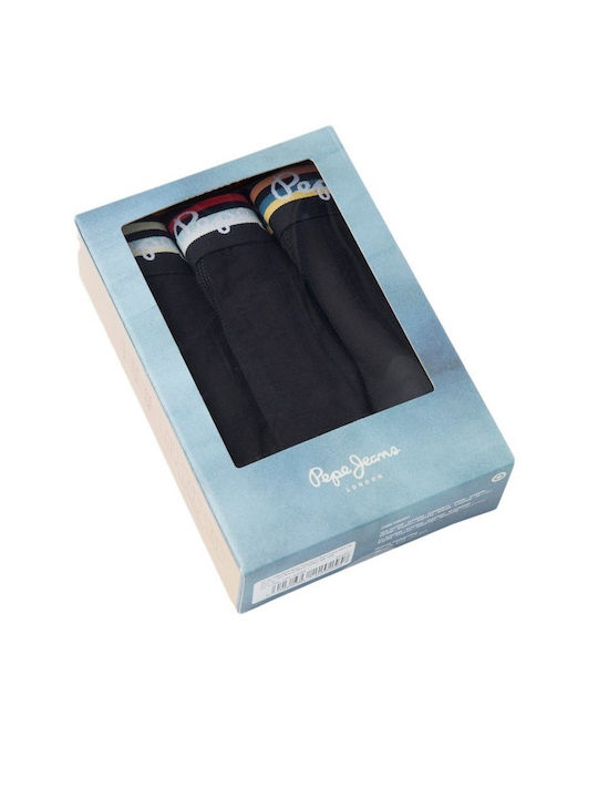 Pepe Jeans Ανδρικά Μποξεράκια Μαύρα 3Pack