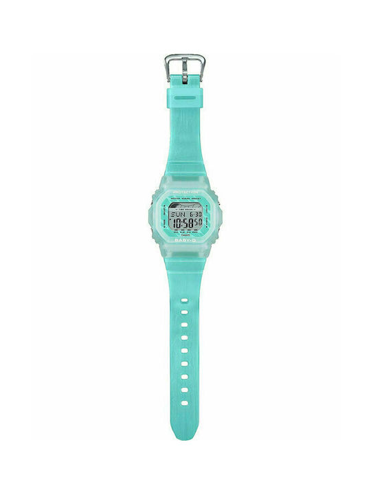 Casio Baby-G Watch with Turquoise Rubber Strap
