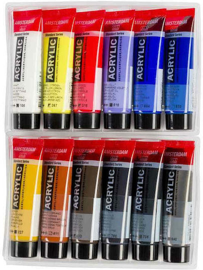 Royal Talens Amsterdam All Acrylics Standard Urban Landscape Acrylic Paint Set in Multicolour color 20ml 12pcs