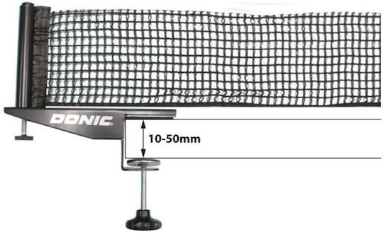 Donic Donic Ralley Netz für Tischtennis in Schwarz Farbe 808341 Tischtennisplatte mit Netz
