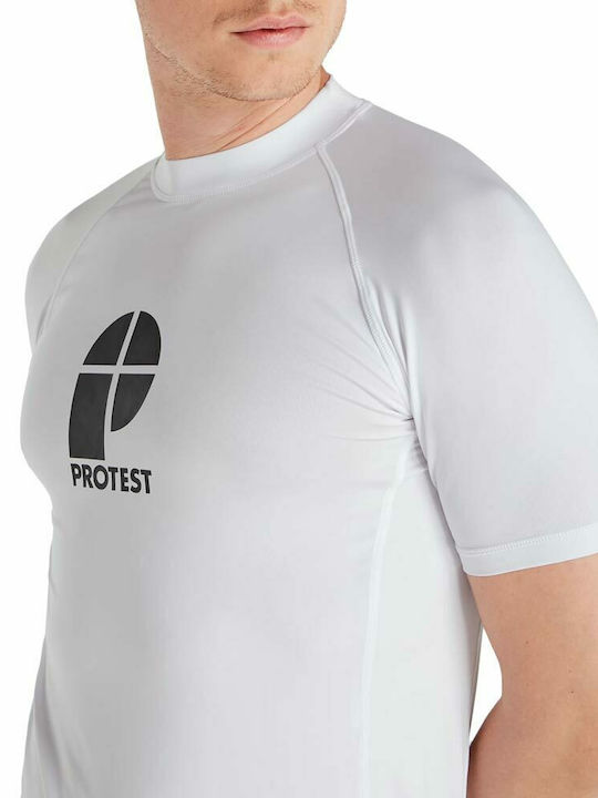 Protest Prtcater Rashguard Ανδρική Κοντομάνικη Αντηλιακή Μπλούζα Γκρι