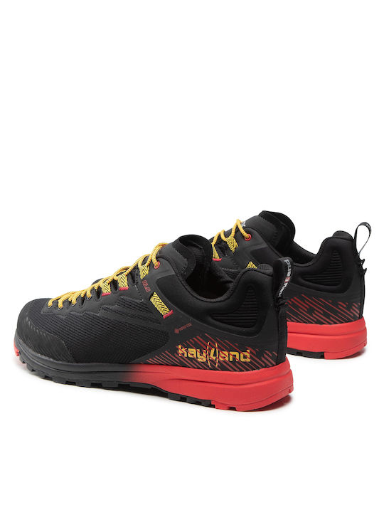 Kayland Herren Wanderschuhe Wasserdicht mit Gore-Tex Membran Schwarz