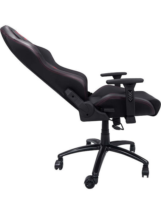 A4Tech GC-350 Artificial Leather Gaming Chair with Adjustable Arms Black