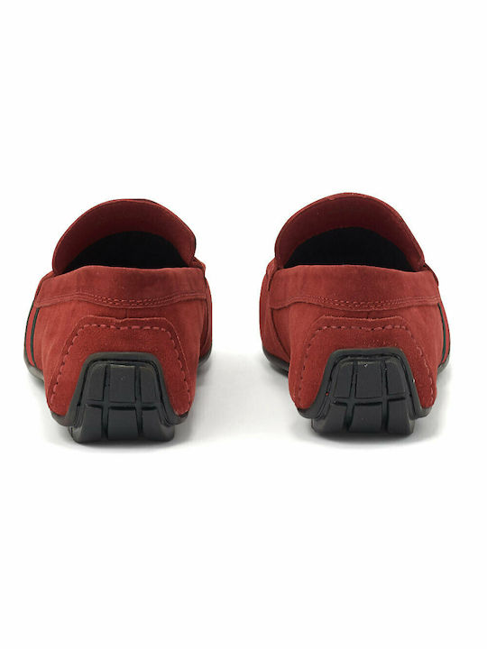 Men's Suede Moccasins Red GL2807-M08