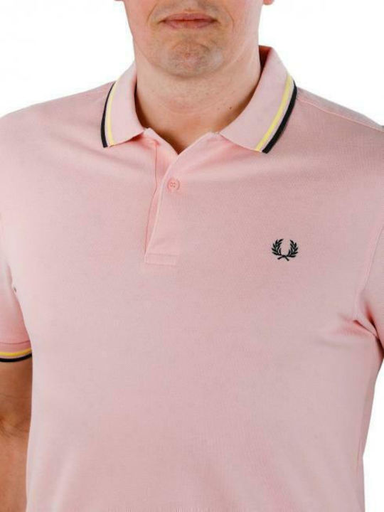Polo Kurzarmbluse Rosa