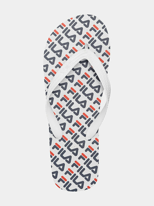 Troy Slapi Bărbați Flip Flops Albi