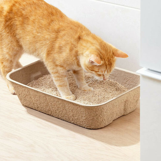 Navaris Katzenbecken Braun L40.5 x B30cm