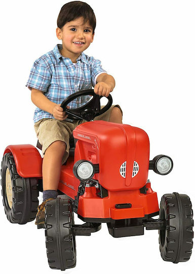 Big Porsche Diesel Junior Pedal Tractor Ride On for 3+ Months Red