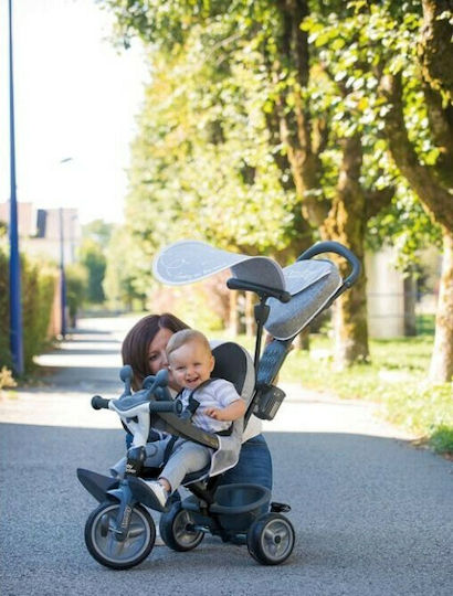 Smoby Baby Driver Plus Μετατρεπόμενο με Χειρολαβή Γονέα για 10 Μηνών Γκρι