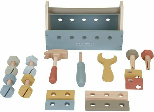 Little Dutch Werkzeugkoffer Mit 20 Hölzernes Kinder-Tools Für 3+ Jahre 13 cm 20 Stück