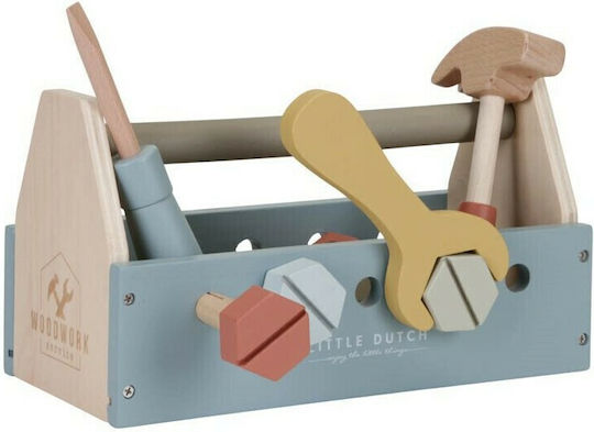 Little Dutch Werkzeugkoffer Mit 20 Hölzernes Kinder-Tools Für 3+ Jahre 13 cm 20 Stück