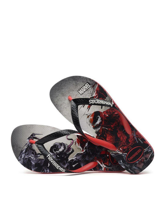 Top Marvel Men's Flip Flops Black