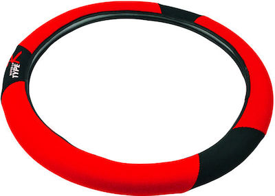 Auto Gs Car Steering Wheel Cover Type R with Diameter 38cm Synthetic Red