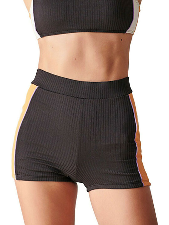 Bikini Shorts High Waist Black