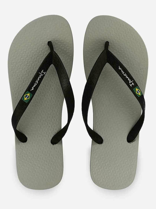 Classic Brazil II Men's Flip Flops Gray