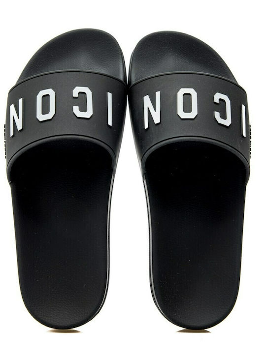 Be Icon Ανδρικά Slides Μαύρα