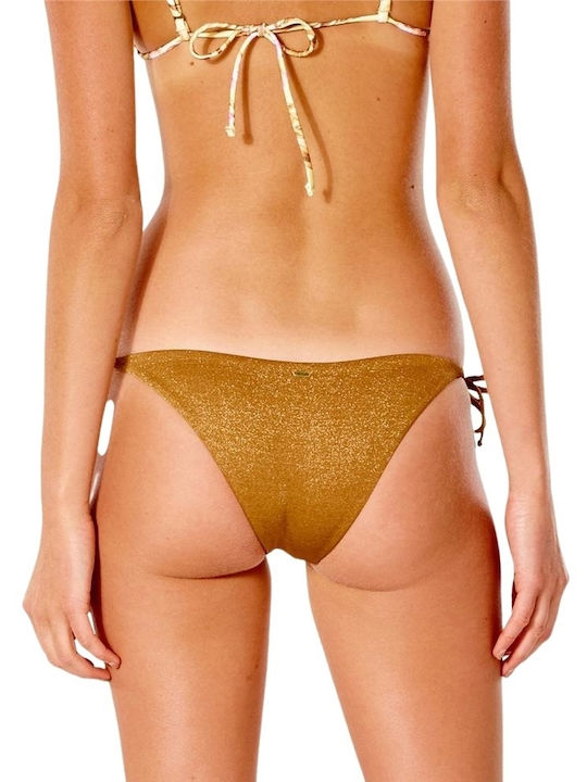 Rip Curl Playabella Bikini Slip with Ties Brown