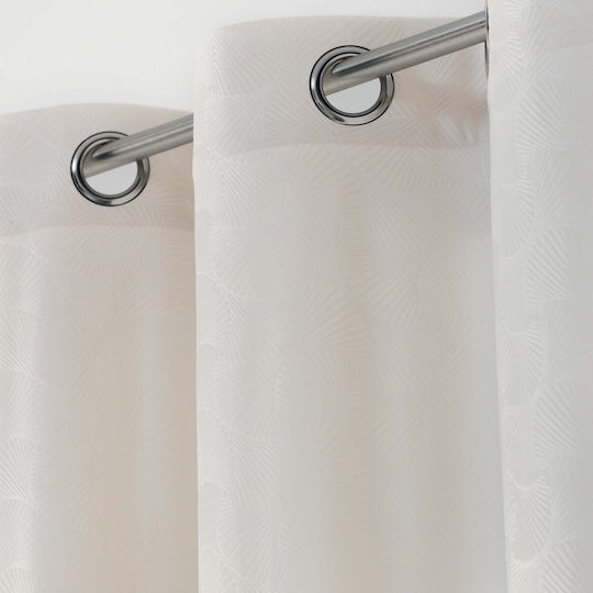 Grommet Curtain L-C Adrina Naturel 1609258 140x280cm