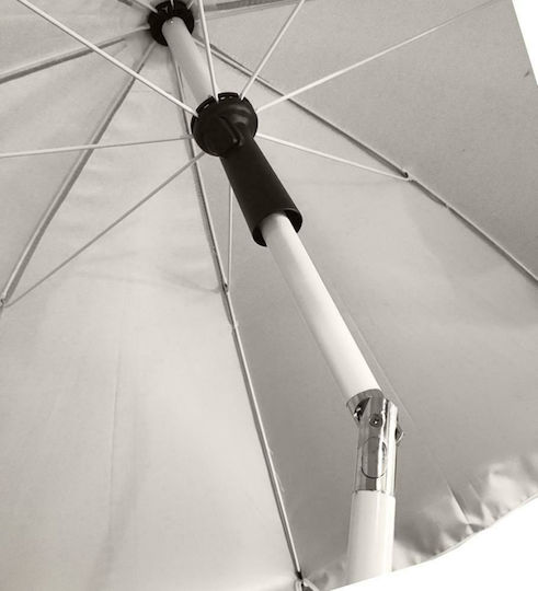 Origin Outdoors Beach Folding Beach Umbrella Aluminum Diameter 1.8m with UV Protection and Air Vent Beige