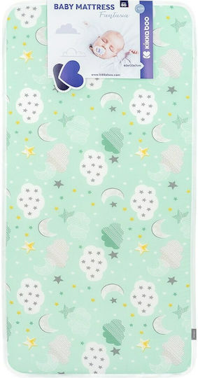 Kikka Boo Στρώμα Κούνιας Fantasia Clouds Mint 60cmx120cmx7cm Kikka Boo Στρώμα Κούνιας Fantasia Clouds Mint 60cmx120cmx7cm