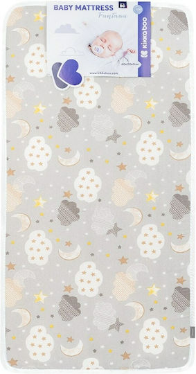 Kikka Boo Στρώμα Κούνιας Fantasia Clouds Grey 60x120+7cm Kikka Boo Στρώμα Κούνιας Fantasia Clouds Grey 60x120+7cm