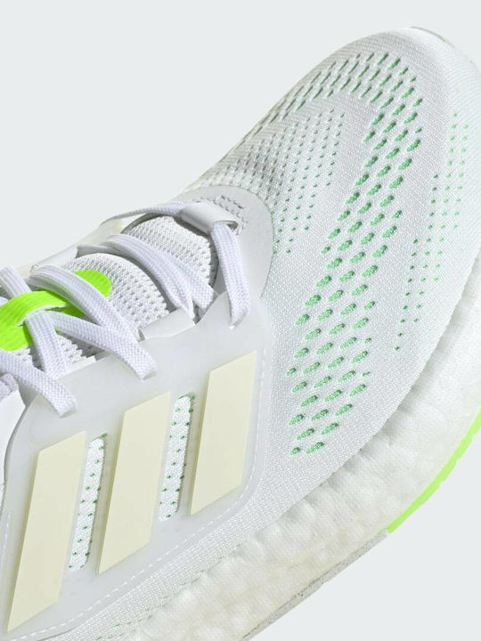 Pureboost 22 Sport Shoes Running Cloud White / Beam Green