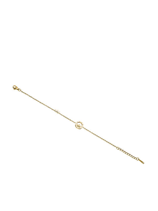 SOFI Damen Armband Kette aus Stahl Vergoldet