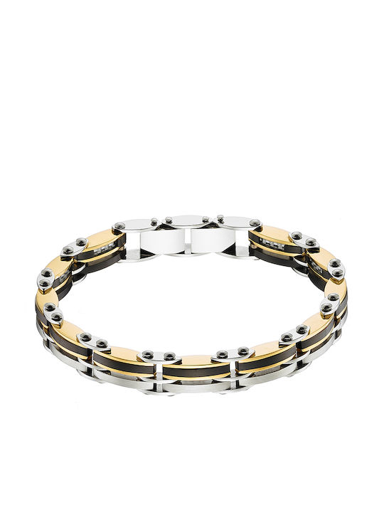 Oxzen Bracelet Chain made of Steel Gold Plated