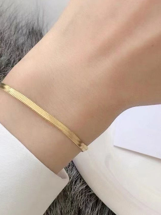 Oxzen Gold Plated Silver Hand Chain Oxzen Gold Plated Silver Hand Chain