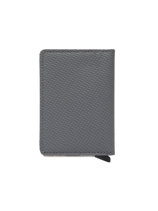 Secrid Slimwallet Carbon Herren Brieftasche Karten mit RFID und Schiebemechanismus Gray