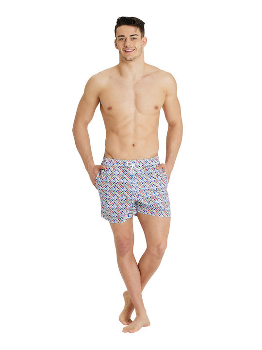 Herren Badebekleidung Shorts Mehrfarbig Blumen