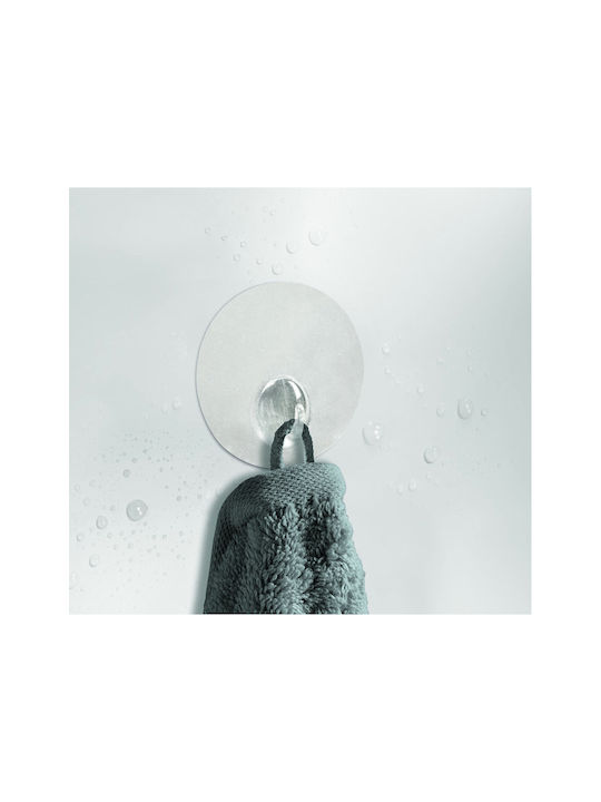 Kleine Wolke Transparent Static Άγκιστρο Μπάνιου Μονό με Βεντούζα Διάφανο