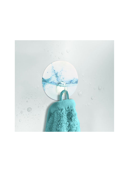 Kleine Wolke Wave Static 8414720887 Cârlig de Baie Simplu cu ventuză de aspirație ​7.7x7.7cm Multicolor