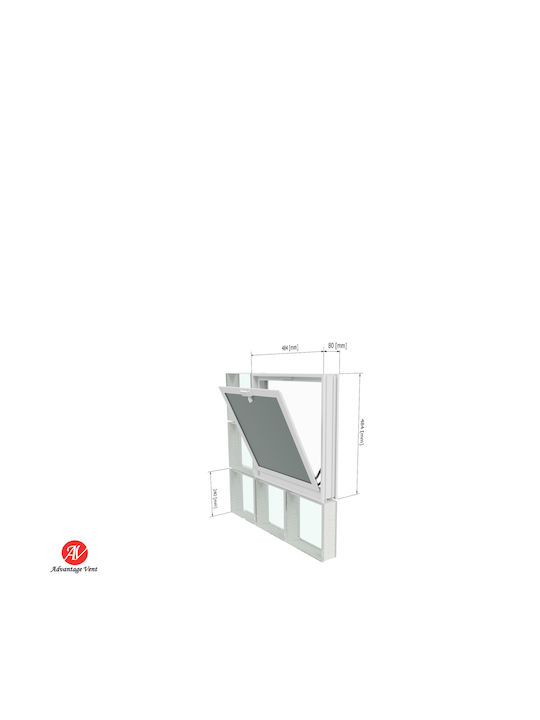 Hinged Window W48.4xH48.4cm