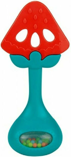 Moni Strawberry Teething Rattle for Teething from Silicone for 0 m+
